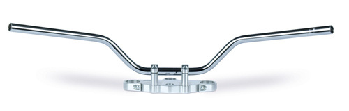 TRW LUCAS STEEL HANDLEBAR 22MM CLASSIC HIGH CHROME POLISHED