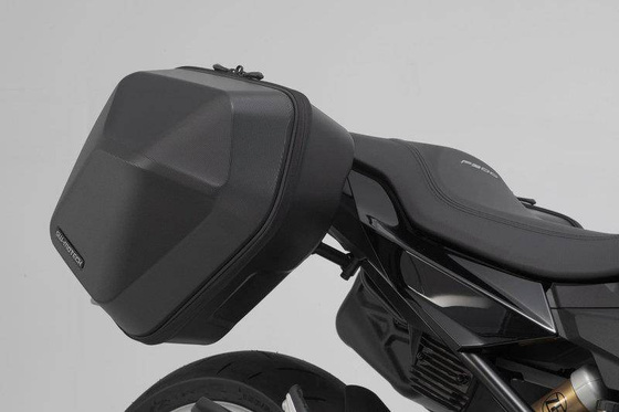 ZESTAW KUFRÓW BOCZNYCH URBAN ABS I STELAŻY SW-MOTECH BMW F 900 R/XR (19-), BLACK 2X16,5L