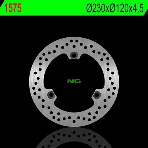 NG TARCZA HAMULCOWA TYŁ YAMAHA NMAX 125 15-22 (ABS) (230X120X4,5MM) (3X10,5MM)