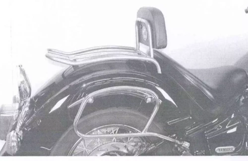 Yamaha XVS 1100 A Drag Star Classic (2001-2007) solorack with backrest