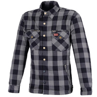 Koszula bawełniana BUSE M11 Karo szara L