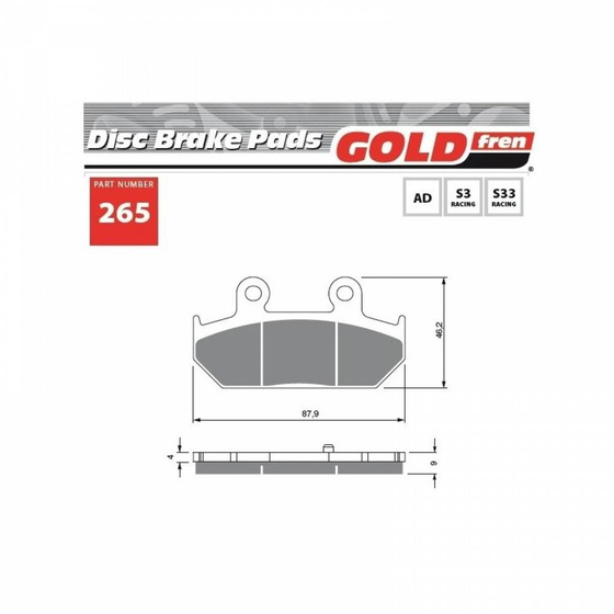 GOLDFREN KLOCKI 265 S3 CUT