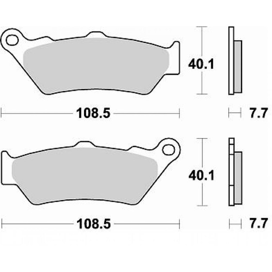 BRAKING KLOCKI HAMULCOWE SINTER 780CM55