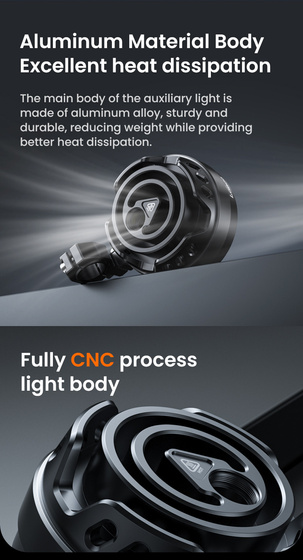 LOBOO L18S światło drogowe i mijania pomocnicze (czarne) (10.1.01018.001.01)