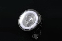 LED HEADLIGHT"CAPSULE120" BOTTOM-MOUNT, BLACK