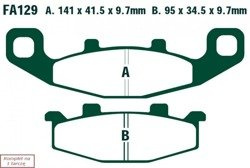 Brake pads EBC FA129HH wzmacniane (set on 1 disk)
