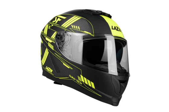Kask Motocyklowy LAZER RAFALE EVO Roadtech (kol. Czarny - Żółty - Matowy) rozm. XL
