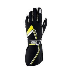 OMP Racing Race & Kart Gloves TECNICA (FIA Approved) IB/772 black fluo