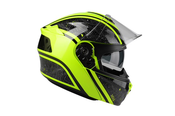 Kask Motocyklowy LAZER LIGHT (kol. Czarny - Żółty) rozm. XL