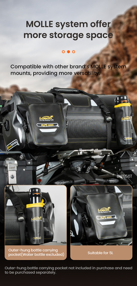 LOBOO TPU Torba 56L biało-czarna (z hermetycznym zamkiem błyskawicznym) (10.4.01036.001.61)