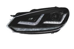 Reflektor L/P (D8S/LED, komplet 2 szt., kolor wkładu: czarny) VW GOLF VI VW