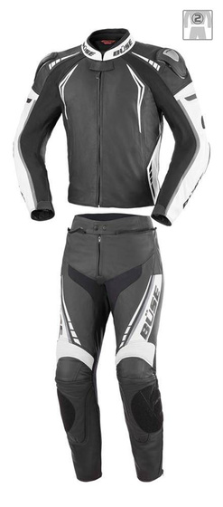 Kombinezon motocyklowy BUSE Silverstone Pro czarno-biały 50