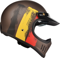 Kask Motocyklowy LAZER Cross TT Belgium (kol. Czarny - Czerwony - Żółty Matowy) rozm. XS