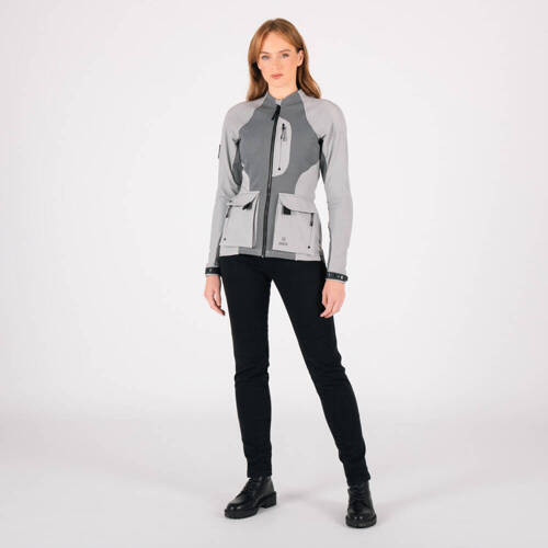 Motorcycle Armoured Shirt KNOX Tor Women's Light Grey