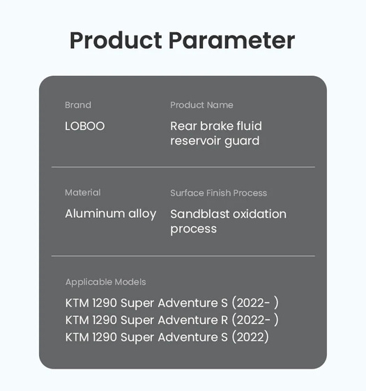 LOBOO Osłona zbiornika płynu hamulcowego tylnego KTM 1290 (10.3.21251.001.11)