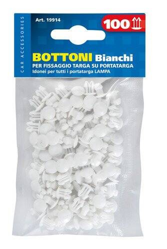 19914 Set 100 pcs buttons plate – White