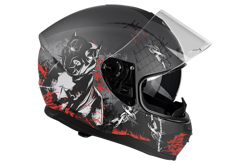 Kask Motocyklowy LAZER VERTIGO EVO Pitbull (kol. Szary - Biały) rozm. XL