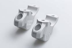 ZESTAW PODWYŻSZAJĄCY KIEROWNICĘ BMW MODELS, PODWYŻSZENIE 32MM, PRZESUNIĘCIE 25MM SW-MOTECH SILVER