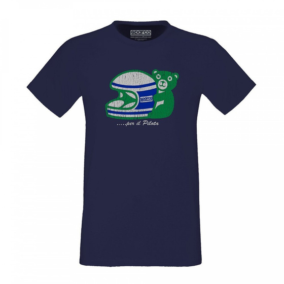 Mens t-shirt Sparco USA T-SHIRT PILOTA marine