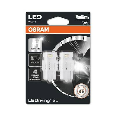 Żarówka LED W21W LEDriving SL (blister, 2 szt., 12V, biała chłodna, 2,5W, rodzaj gniazda: W3X16D brak homologacji - nie nadaje się do użytku na drogach publicznych)