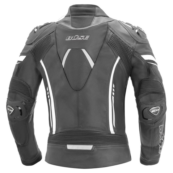 Kurtka skórzana BUSE Imola czarno-biały 52