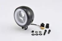 LED HEADLIGHT"CAPSULE120" BOTTOM-MOUNT, BLACK