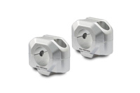 ZESTAW PODWYŻSZAJĄCY KIEROWNICĘ 28MM, PODWYŻSZENIE 20MM, SILVER, SW-MOTECH