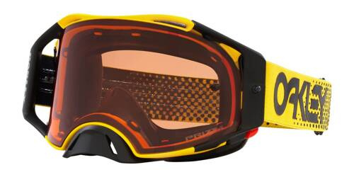Oakley Goggles Airbrake MX żółte Prizm mx bronze