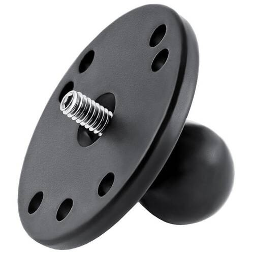 RAM-B-202AU Ball Adapter with Round Plate and 1/4"-20 Threaded Stud