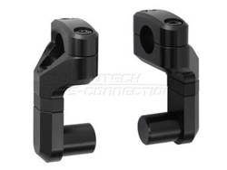 ZESTAW PODWYŻSZAJĄCY KIEROWNICĘ 22MM, PODWYŻSZENIE 50-60MM, REGULACJA ODCHYLENIA BLACK