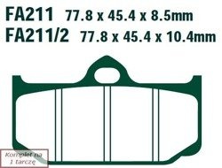 Brake pads EBC FA211 (set on 1 disk)