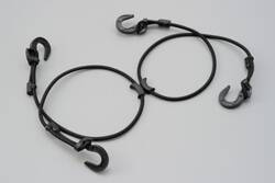 cargo fixing bands, 1000mmx2, black, with X-shaped joint