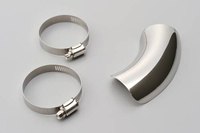 Uniwersalna osłona termiczna ze stali nierdzewnej polerowanej – zakrzywiona Ø40-60mm