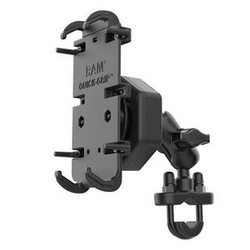 RAM-B-149Z-A-PD4-462 RAM® Quick-Grip™ XL Phone Mount with Vibe-Safe™ & U-Bolt Base - Short