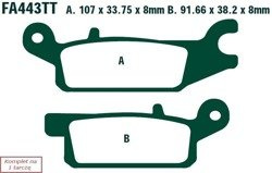 Brake pads EBC FA443TT (set on 1 disk)