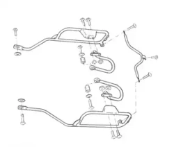 Honda Africa Twin XRV 750 (1990-1992) side case carrier
