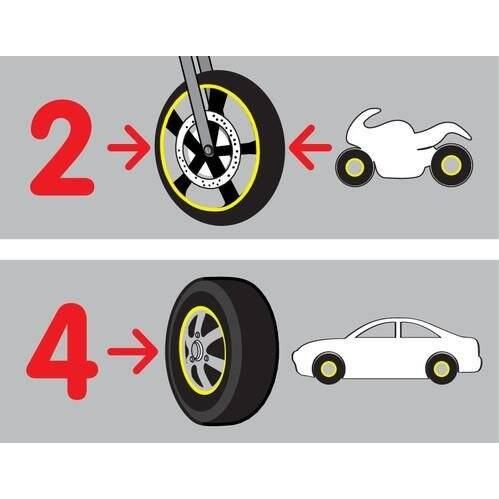 90520 Wheel Stripe Racing, adhesive trim for wheel rims – Black