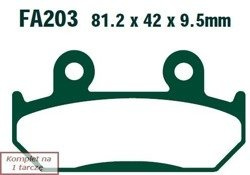 Brake pads EBC FA203 (set on 1 disk)