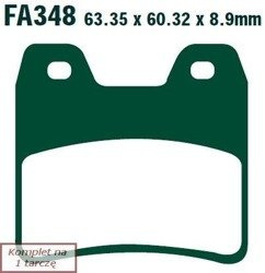 Brake pads EBC FA348HH wzmacniane (set on 1 disk)