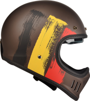 Kask Motocyklowy LAZER Cross TT Belgium (kol. Czarny - Czerwony - Żółty Matowy) rozm. XS