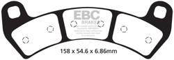 Brake pads EBC SXR680HH Side By Side Race Formula (set on 1 disk)
