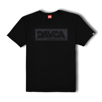 DAVCA T-shirt męski Black Matt logo