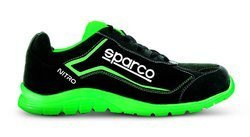 Sparco NITRO S3 low-cut Mechanics Safety Shoes black green