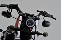 LED HEADLIGHT"CAPSULE120" BOTTOM-MOUNT, BLACK