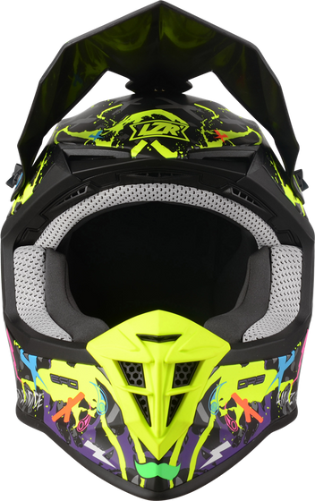 Kask Motocyklowy LAZER OR3 Crazy (kol. Czarny - Multi - Matowy) rozm. M