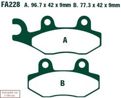 Brake pads EBC FA228 (set on 1 disk)