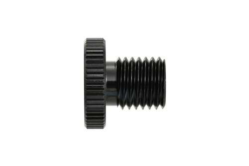80943 Mirror hole plug bolt CNC black anodized f. M10 x P1.25 left hand side