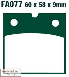 Brake pads EBC FA077 (set on 1 disk)
