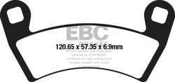 Brake pads EBC SXR656HH Side By Side Race Formula (set on 1 disk)