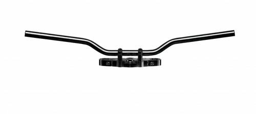 TRW LUCAS STEEL HANDLEBAR 25.4MM SPEEDFIGHTER COLOR BLACK (WITH INDENTATIONS FOR CABLES)